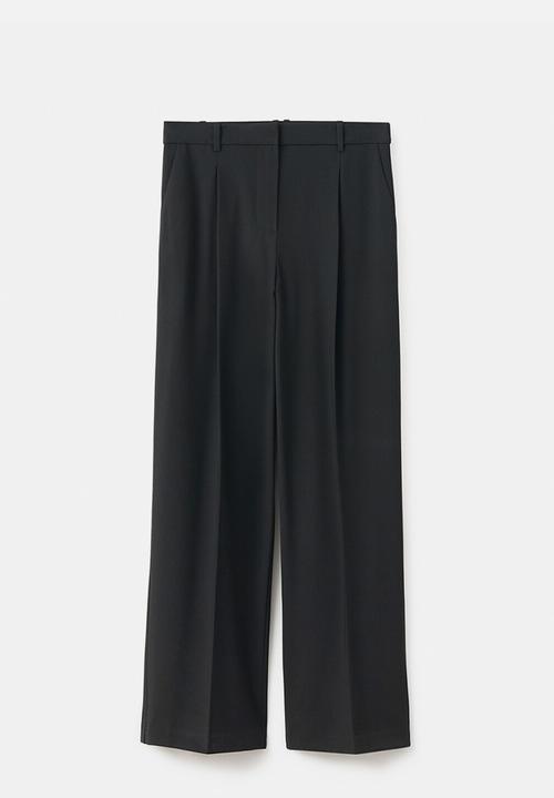 MANGO - Trousers gabo  -  black