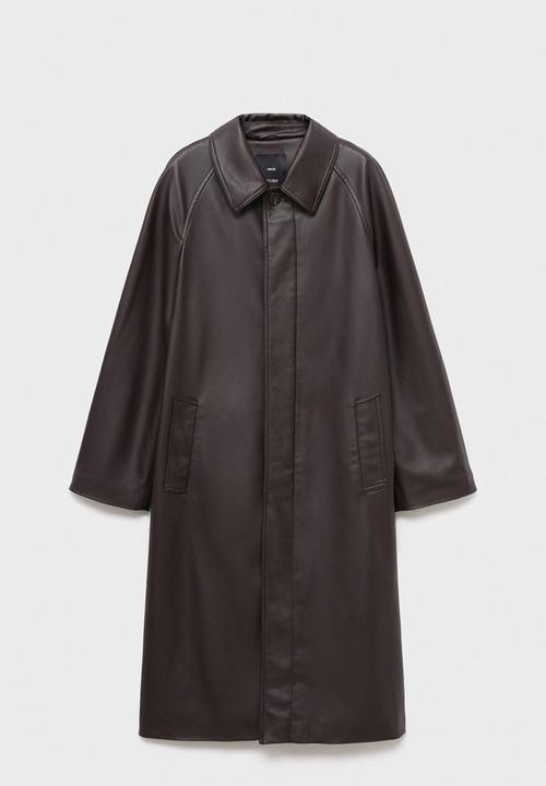 MANGO - Trench taylor - dark brown