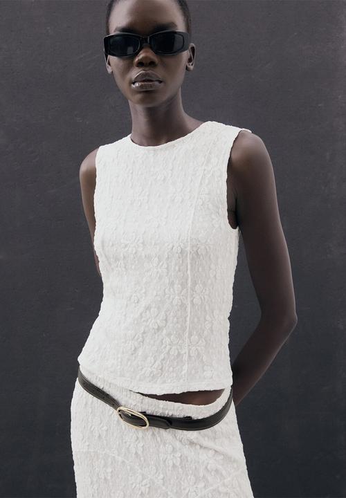 MANGO - Skirt jamaica  -  white