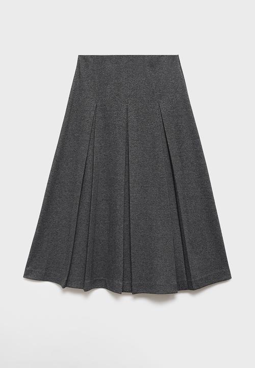 MANGO - Skirt clinto - grey