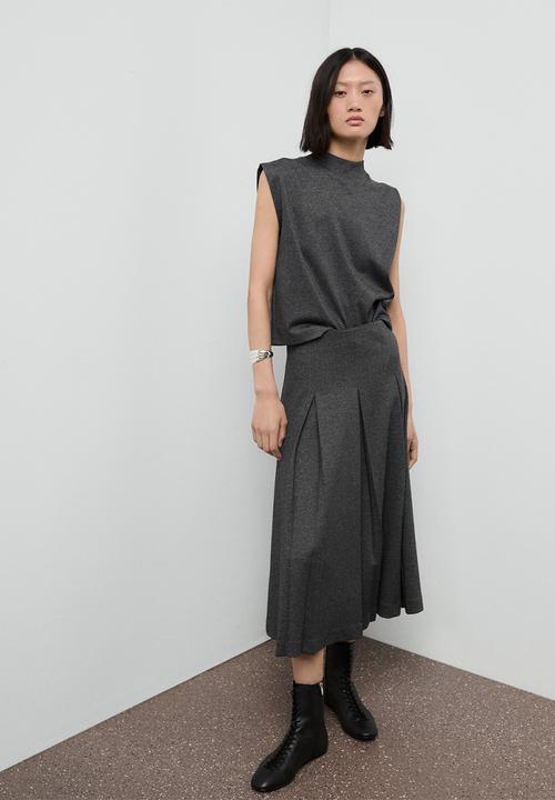 MANGO - Skirt clinto - grey