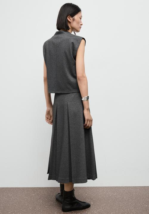 MANGO - Skirt clinto - grey