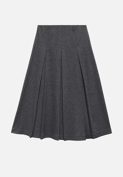 MANGO - Skirt clinto - grey