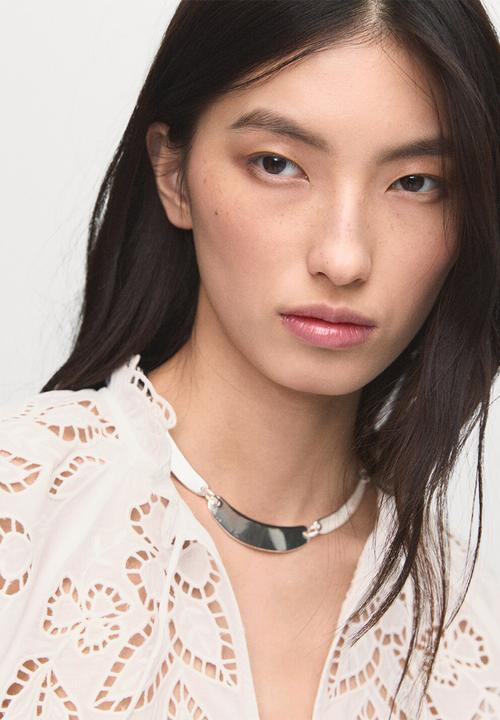 MANGO - Blouse milous -  light beige