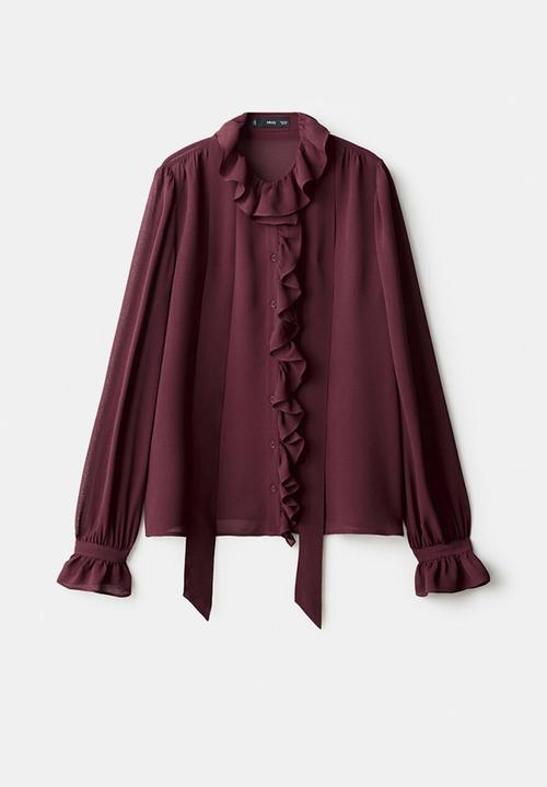 MANGO - Blouse bologna -  dark red