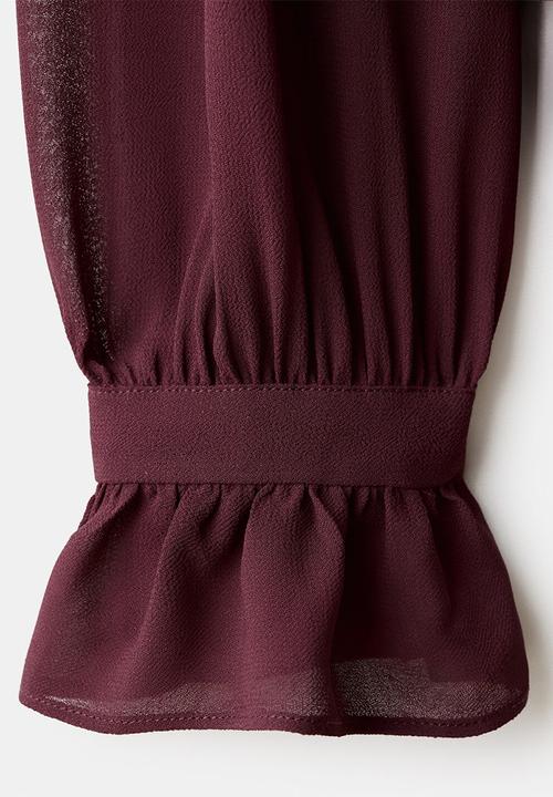 MANGO - Blouse bologna -  dark red