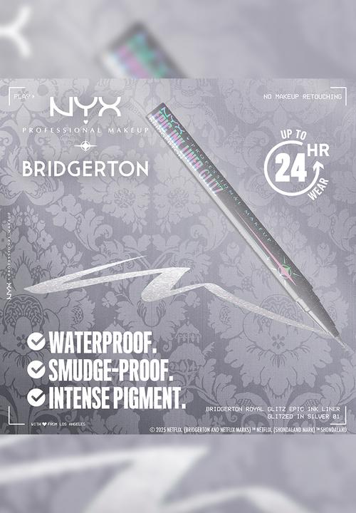 NYX Professional Makeup - Bridgerton Epic Ink Liner Glitz - Silver