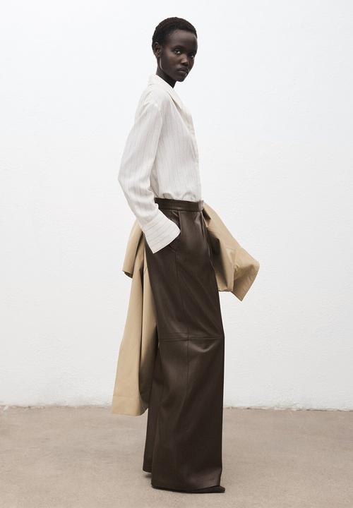 MANGO - Trousers riga - beige/ khaki