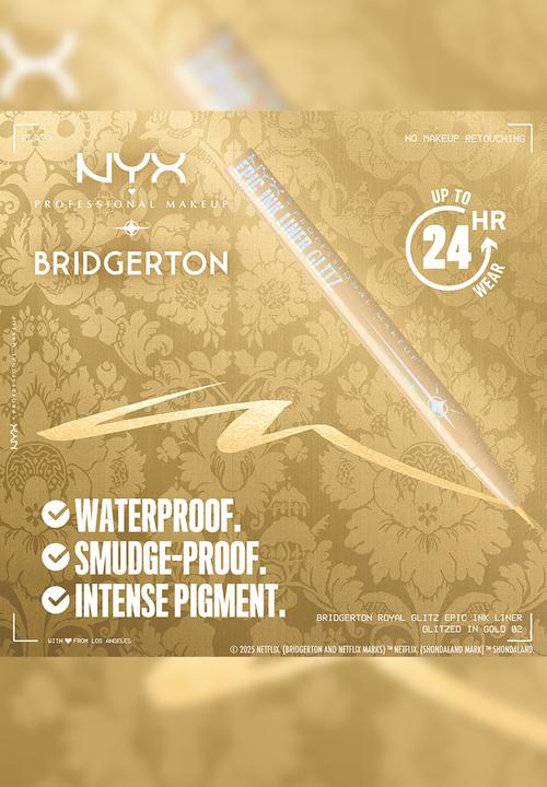 NYX Professional Makeup - Bridgerton Epic Ink Liner Glitz - Gold