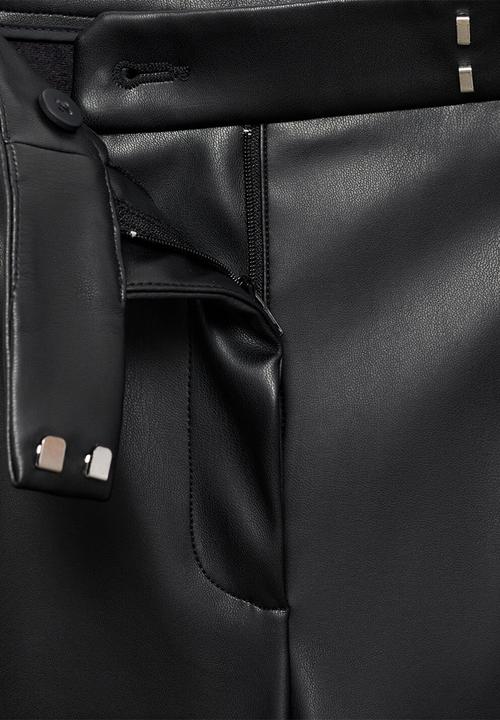 MANGO - Trousers riga  - black