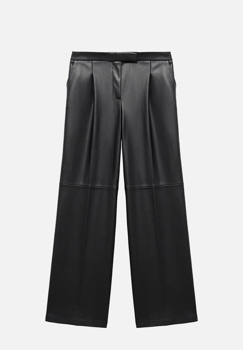 MANGO - Trousers riga  - black