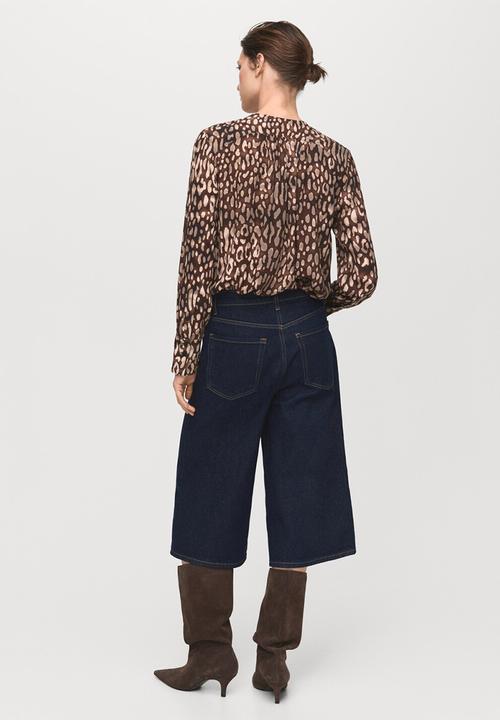 MANGO - Blouse stefi -  brown