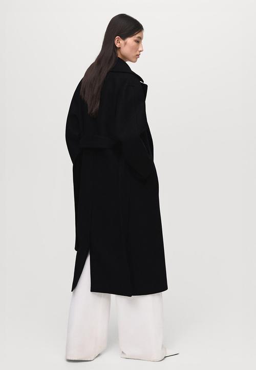 MANGO - Abrigo traviata - black
