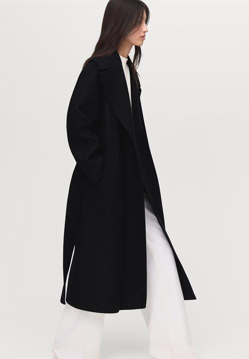 MANGO - Abrigo traviata - black