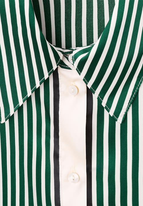 MANGO - Camisa margaret - green