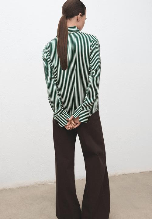 MANGO - Camisa margaret - green