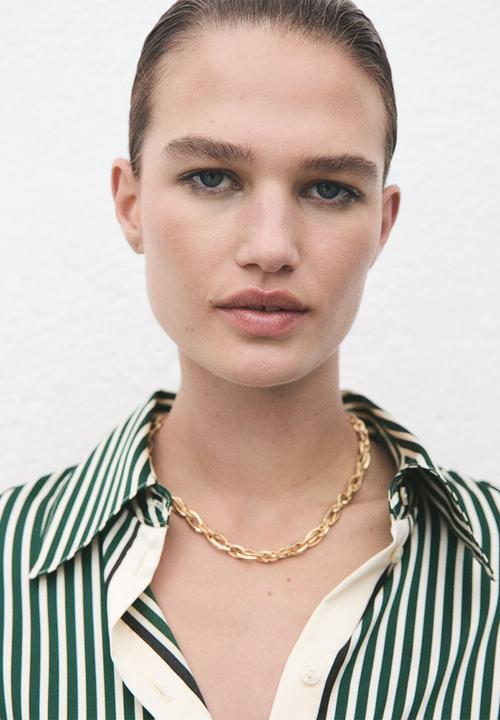 MANGO - Camisa margaret - green