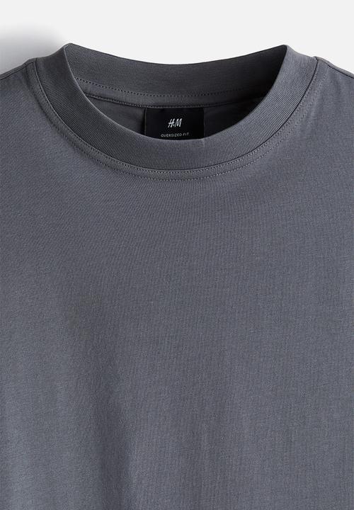 H&M - Oversized fit T-shirt - dark grey