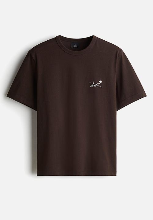H&M - Coolmax® regular fit T-shirt - brown/édition d'été 