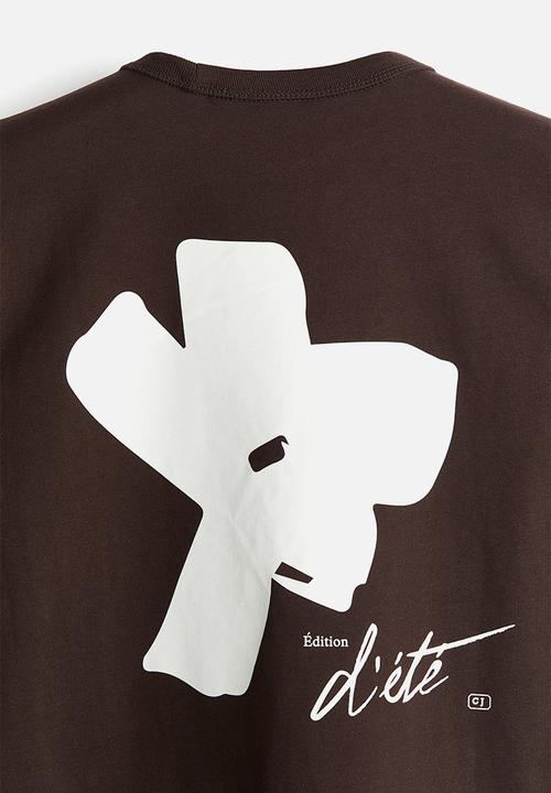 H&M - Coolmax® regular fit T-shirt - brown/édition d'été 