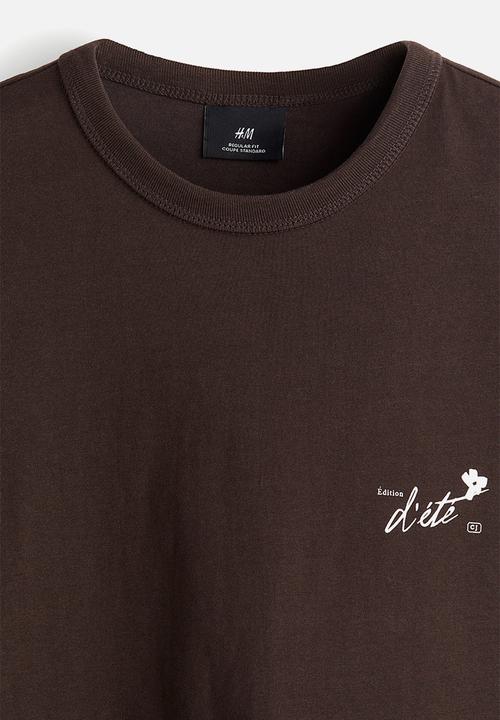 H&M - Coolmax® regular fit T-shirt - brown/édition d'été 