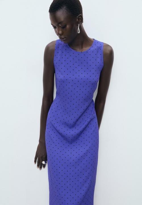 MANGO - Dress greeny -  medium blue