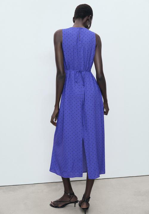 MANGO - Dress greeny -  medium blue