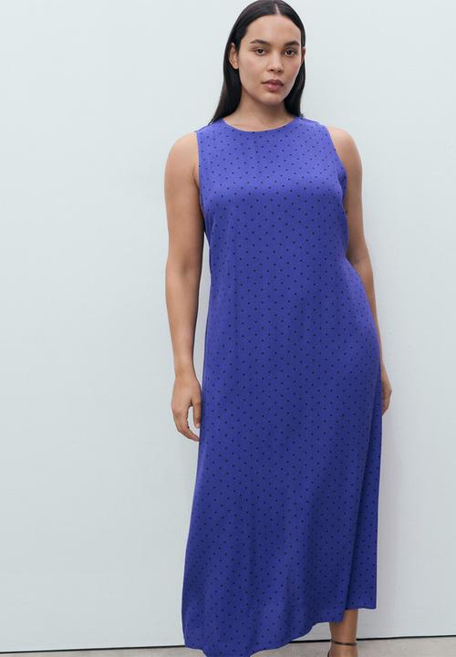 MANGO - Dress greeny -  medium blue