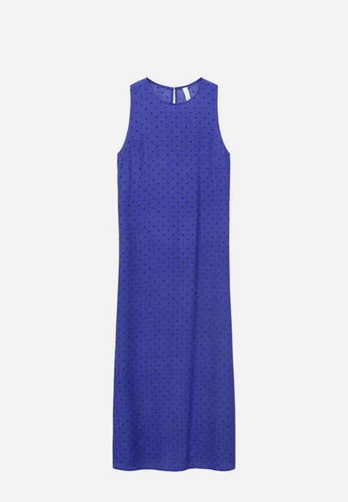 MANGO - Dress greeny -  medium blue