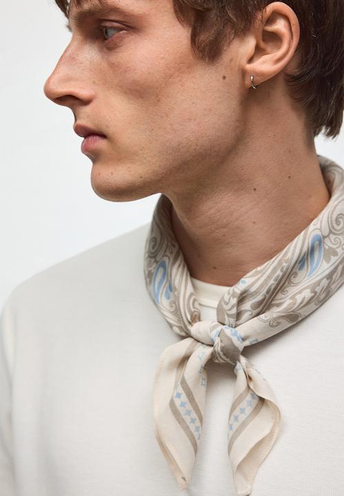 H&M - Regular fit waffled T-shirt - cream