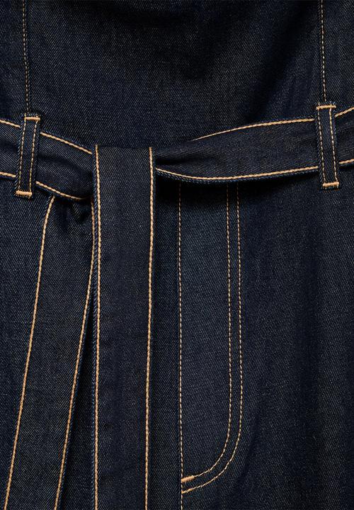 MANGO - Jumpsuit cally -  open blue