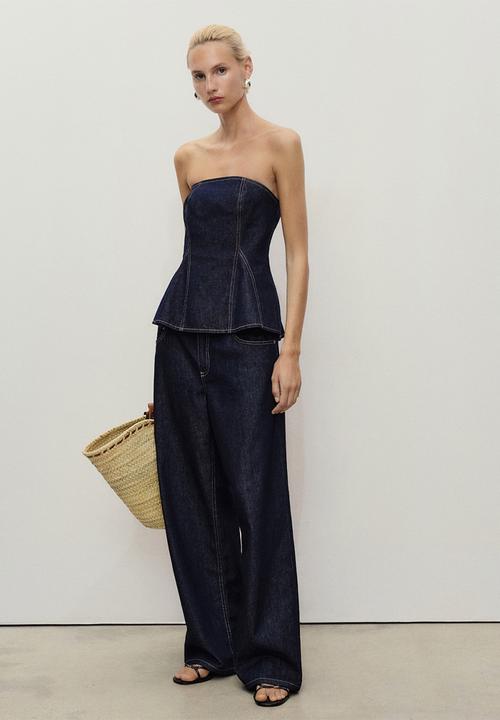 MANGO - Top tony -  open blue
