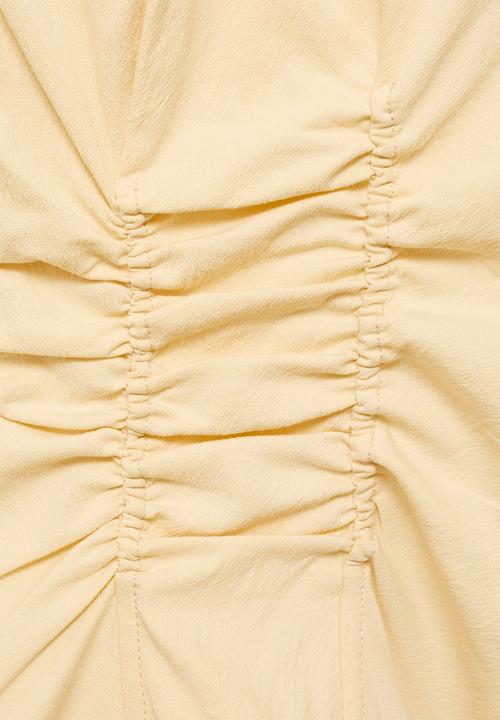 MANGO - Blouse Bracket - Light/Pastel Yellow