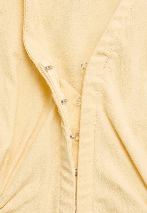 MANGO - Blouse Bracket - Light/Pastel Yellow