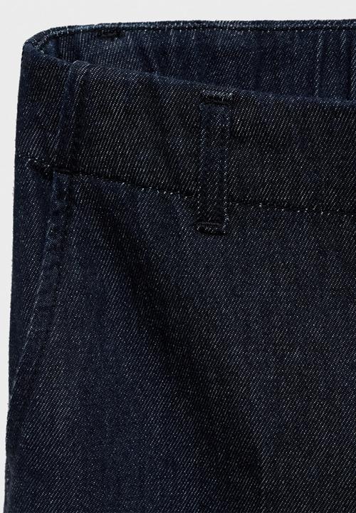 MANGO - Trousers alba -  open blue