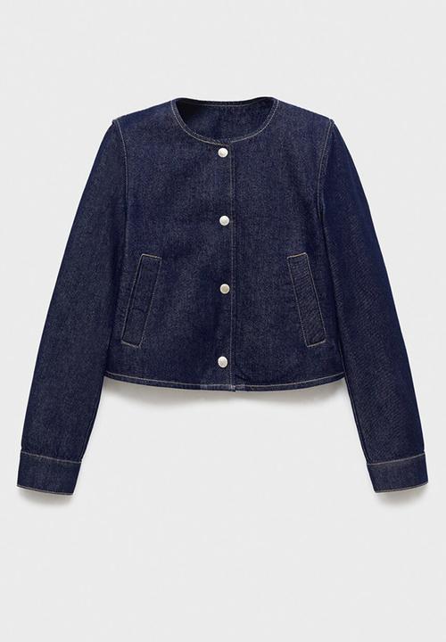 MANGO - Jacket peppa -  open blue