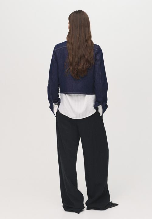 MANGO - Jacket peppa -  open blue