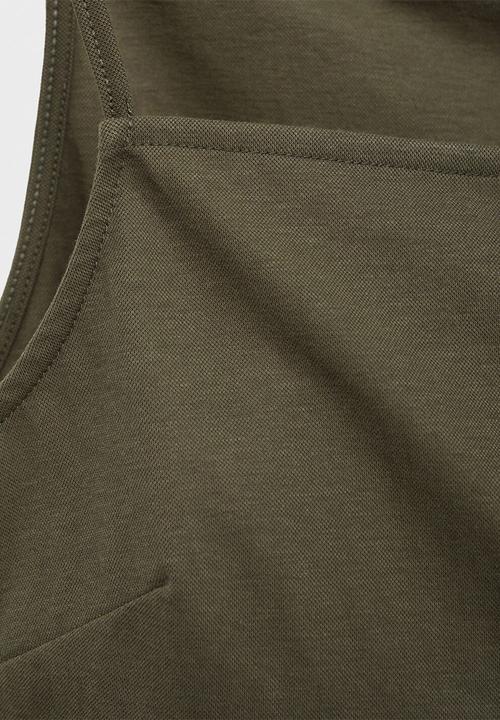 MANGO - Top zoe - beige/ khaki