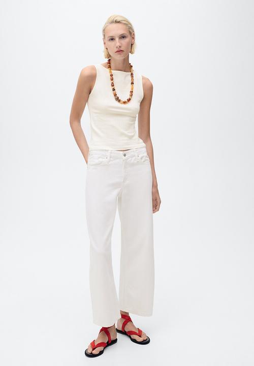 MANGO - Top Tecla - Light Beige