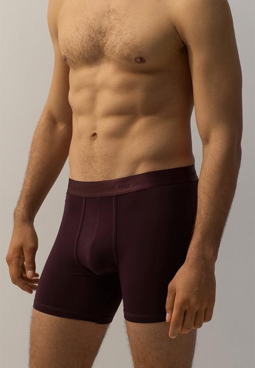 H&M - 2 Pack mid trunks with lycra® - burgundy
