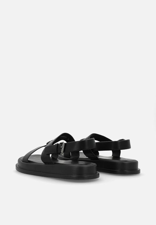 POLO - Moulded trim sandal  - black