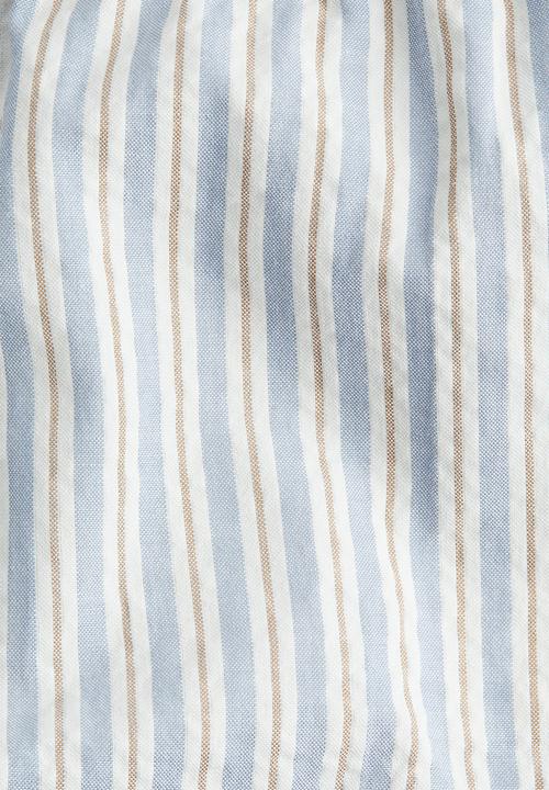 H&M - Cotton shorts - light blue/striped