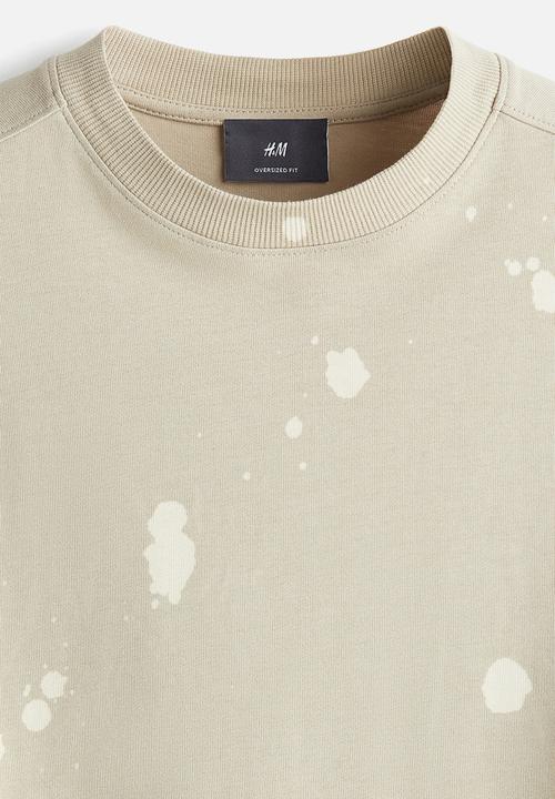 H&M - Oversized fit T-shirt - beige 