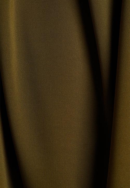 H&M - Draped dress - dark khaki green