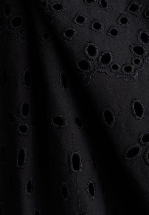 H&M - Broderie anglaise skirt - black