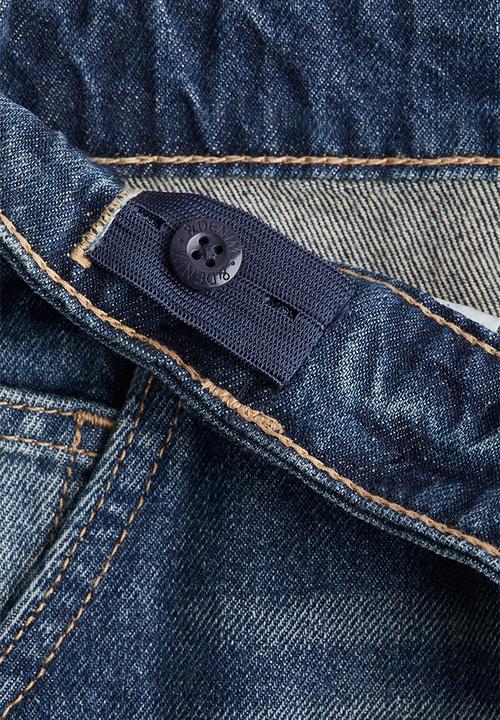 H&M - Denim carpenter shorts - dark denim blue