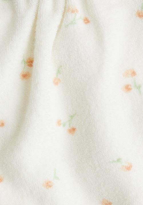 H&M - Patterned terry jumpsuit - white/floral 