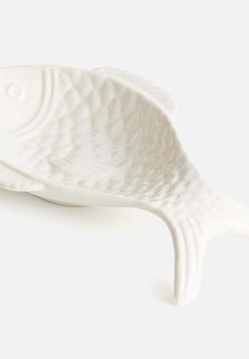 H&M - Stoneware serving plate - white