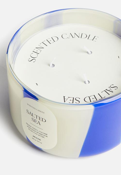 H&M - Large scented candle in glass holder - salted sea