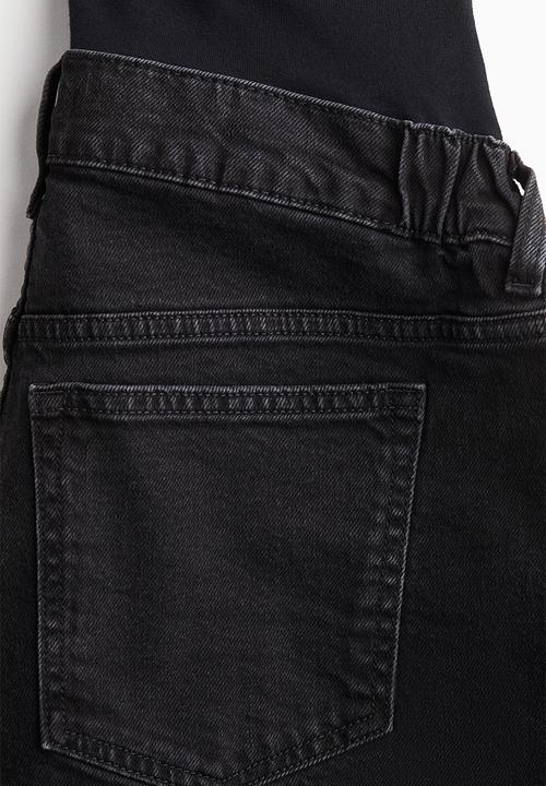 H&M - Mama denim shorts - dark grey 